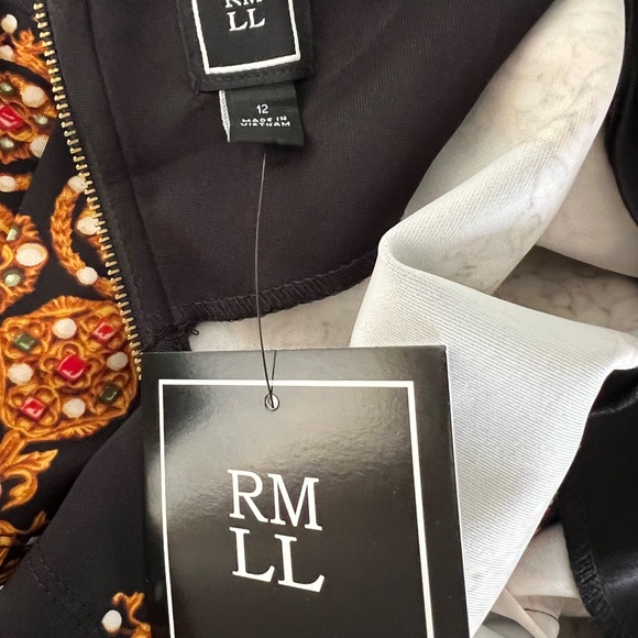 New Jewel print dress back zip size 12 - Picture 10 of 13